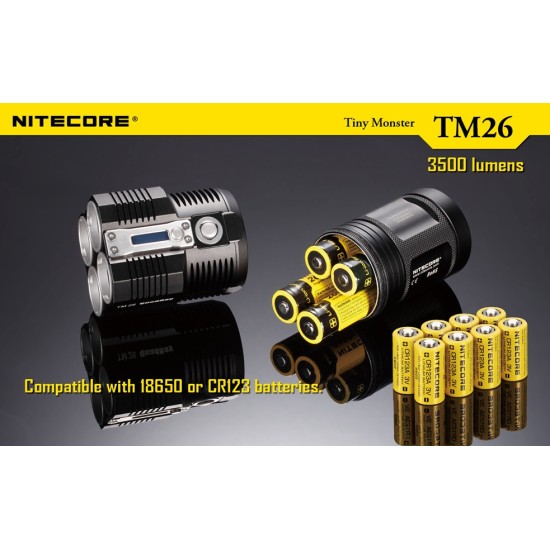 Nitecore TM26 Quadray - Tiny Monster, High Power Flashlight
